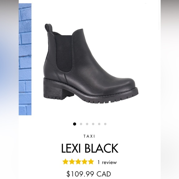 🖤 Taxi faux leather black booties 🖤 - Picture 2 of 9